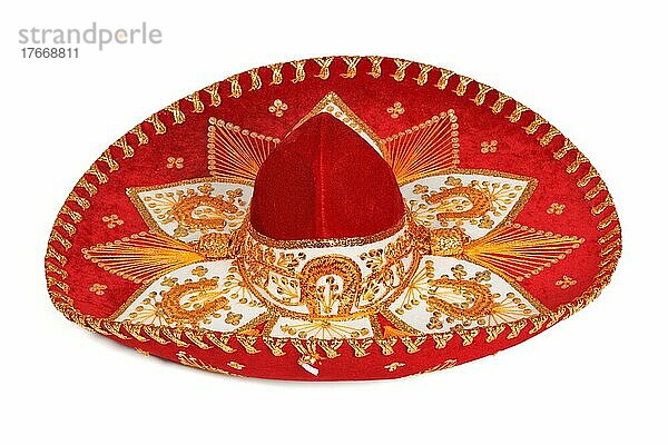 Red sombrero before whit