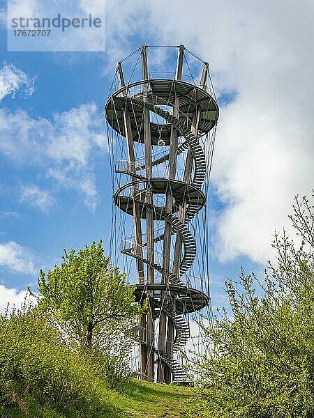 Schönbuchturm auf dem Stellberg im Naturpark Schönbuch bei Herrenberg  Landkreis Böblingen  Baden-Württemberg  Deutschland  Europa