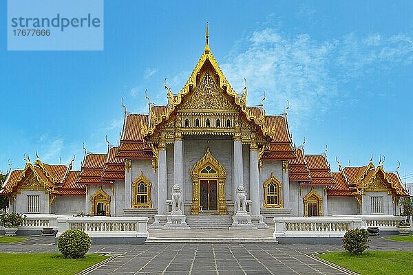 Marmortempel  Wat Benchamabophit  Bangkok  Thailand  Asien