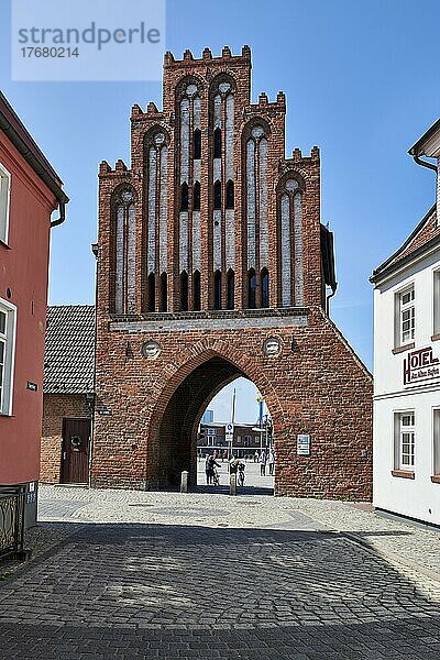 Stadtmauer  Wassertor von 1450  Wismar  Mecklenburg-Vorpommern  Deutschland  Europa
