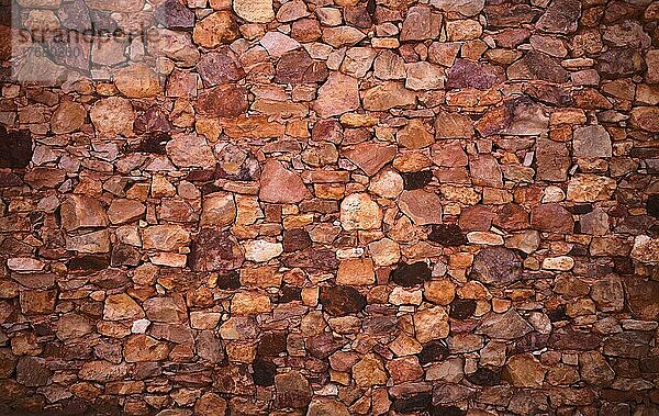 Steinmauer  Roussillon  Vaucluse  Provence-Alpes-Côte d'Azur  Frankreich  Europa