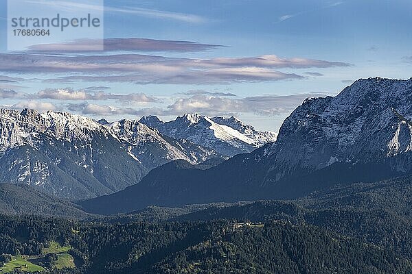 Wettersteingebirge  Bayern  Deutschland  Europa