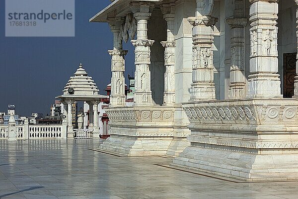 Rajasthan  Stadt Jaipur  der Birla Tempel oder Laxmi Narayan Tempel  Teil der Tempelanlage  Nordindien  Indien  Asien