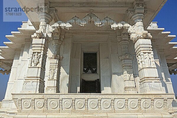 Rajasthan  Stadt Jaipur  der Birla Tempel oder Laxmi Narayan Tempel  Teil der Tempelanlage  Nordindien  Indien  Asien