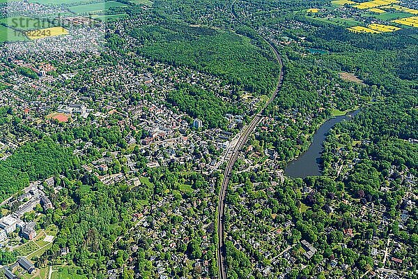 Luftbild von Reinbek  reich  Speckgürtel  schön  Schleswig- Holstein  Deutschland  Europa