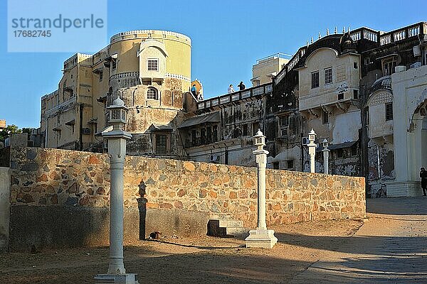 Rajasthan  Teil der Burganlage von Mandawa  jetzt fünf Sterne Hotel  Nordindien  Indien  Asien
