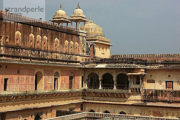 Fort Amber  ein Teil der Festungsanlage  Rajasthan  Nordindien  Indien  Asien