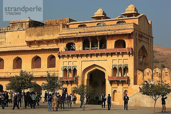 Rajasthan  Fort Amber  Chand Pol  Nordtor der Festungsanlage  Indien  Nordindien  Asien