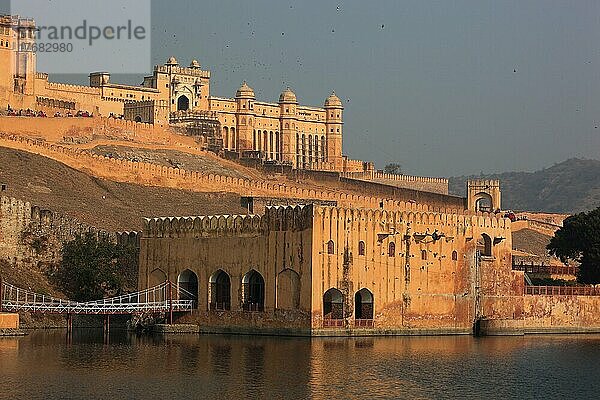 Das Fort Amber nahe Jaipur  Rajasthan  Nordindien  Indien  Asien
