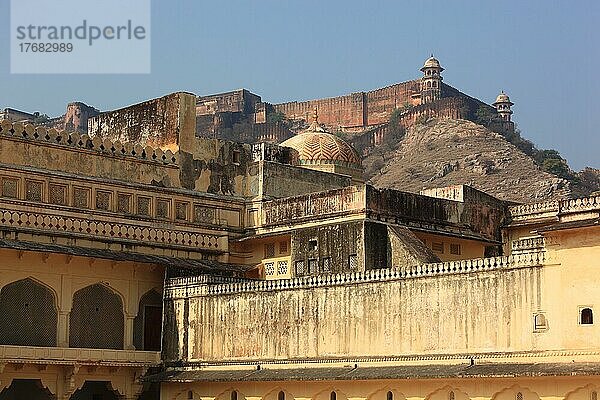 Rajasthan  Fort Amber  in der Festungsanlage  Indien  Nordindien  Asien