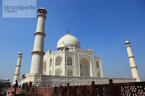 Nordindien  Bundesstaat Uttar Pradesh  Agra  das Grabmal Taj Mahal  Indien  Asien