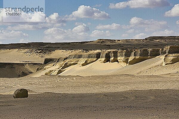 Fossilführende Schichten  Wadi Hitan  Weltkulturerbe  Fayum  Ägypten  Afrika