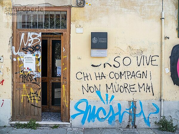 Graffiti  Florenz  Toskana  Italien  Europa