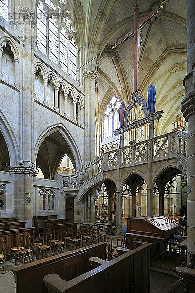 Gotische Basilika Notre Dame  LEpine  Departement Marne  Region Grand Est  Frankreich  Europa