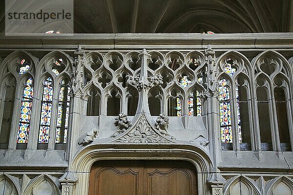 Gotische Basilika Notre Dame  LEpine  Departement Marne  Region Grand Est  Frankreich  Europa