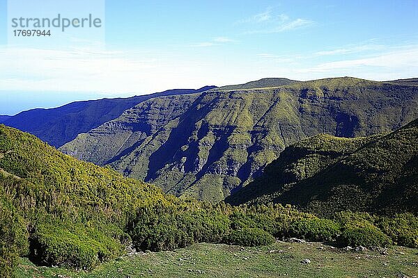 Landschaft  Ausflugsgebiet Rabacal  Madeira  Portugal  Europa