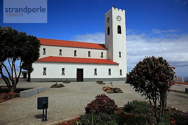 Kirche Santa Madalena  Ort Santa an der Westküste  Madeira  Portugal  Europa