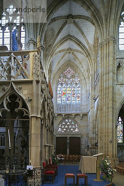 Gotische Basilika Notre Dame  LEpine  Departement Marne  Region Grand Est  Frankreich  Europa