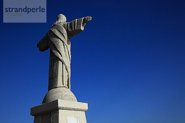Garajau bei Canico  Statue Cristo Rei  Insel Madeira  Portugal  Europa