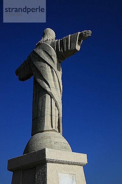 Garajau bei Canico  Statue Cristo Rei  Insel Madeira  Portugal  Europa
