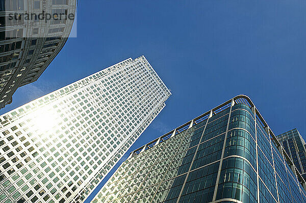 Wolkenkratzer in Canary Wharf; London  England