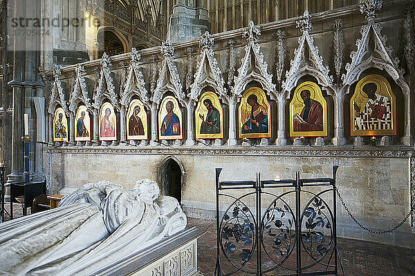 Fedorovs Ikonostase im Retroquartier der Kathedrale von Winchester; Winchester  Hampshire  England