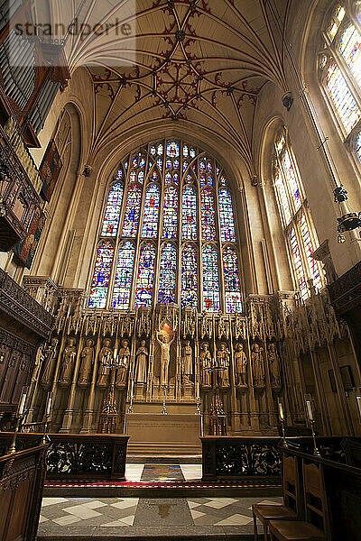 Altar in der Kapelle des Winchester College; Winchester  Hampshire  England