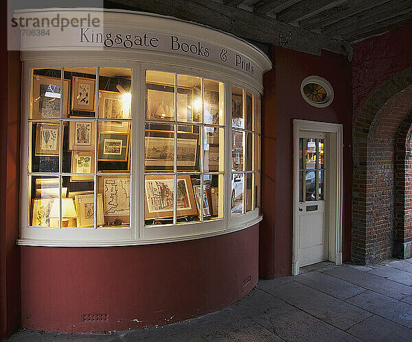 Buchhandlung in der Altstadt von Kingsgate Village; Winchester  Hampshire  England