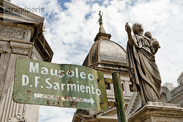 Anmelden Cementerio De Recoleta  Recoleta  Buenos Aires  Argentinien