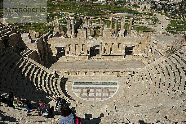 Das römische Nordtheater; Jerash  Jordanien