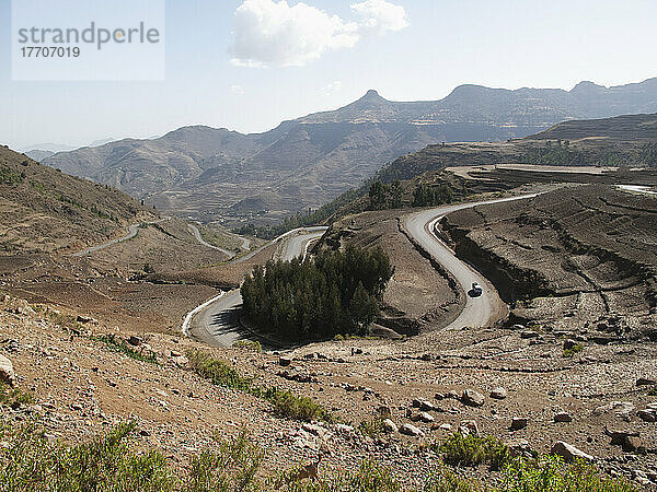 Bergstraße  in der Nähe von Mekele; Region Tigray  Äthiopien