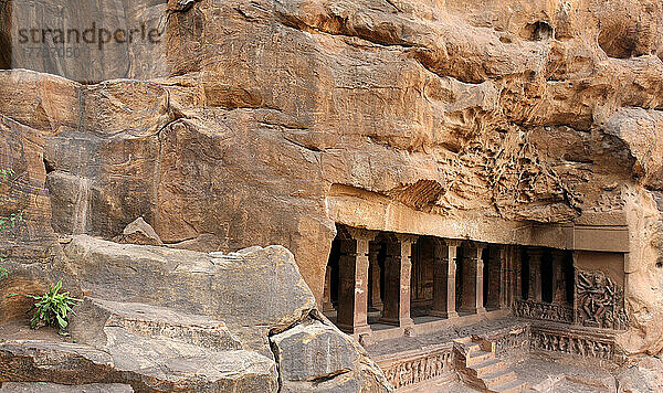 Höhlentempel; Badami  Karnataka  Indien