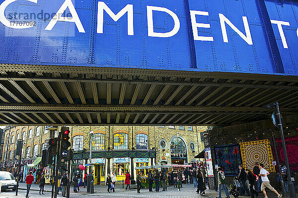 Fußgänger in Camden; London  England