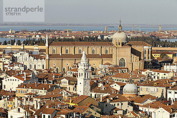 Blick auf Venedig von der Spitze des Campanile di San Marco; Venedig  Italien