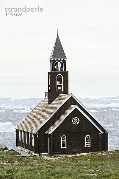 Ilulissat Kirche  Zionskirche. Erbaut im Jahr 1782. Grönland.