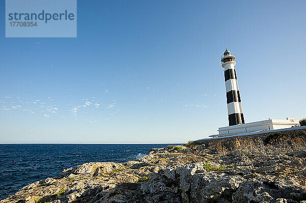 Leuchtturm am Cap D'artrutx  Menorca  Balearische Inseln  Spanien