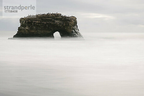 Natürliche Brücke am Natural Bridges State Beach in Kalifornien  USA; Santa Cruz  Kalifornien  Vereinigte Staaten von Amerika