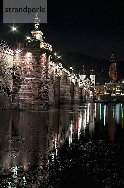 Brücke über den Neckar; Heidelberg  Baden Württemberg  Deutschland