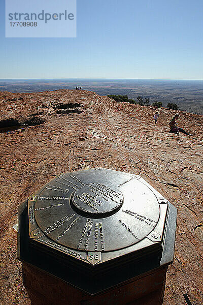 Auslösepunkt am Uluru  früher bekannt als Ayers Rock; Northern Territory  Australien