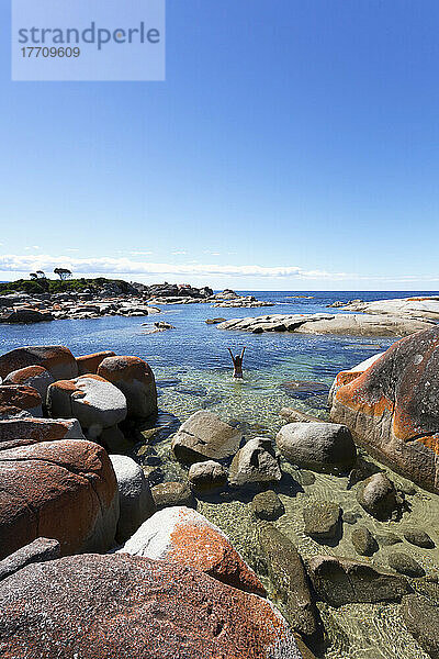 Bay Of Fires Beach; Tasmanien  Australien
