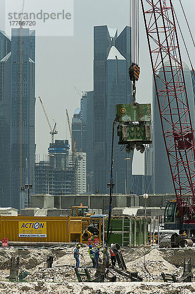 Bauarbeiten im Hafen; Doha  Katar
