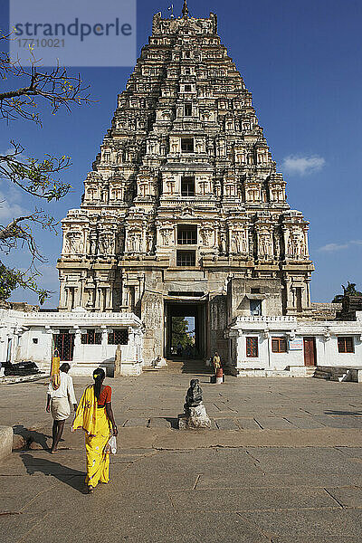 Vijayanagara-Ruinen  Virupaksha-Tempel; Hampi  Karnataka  Indien