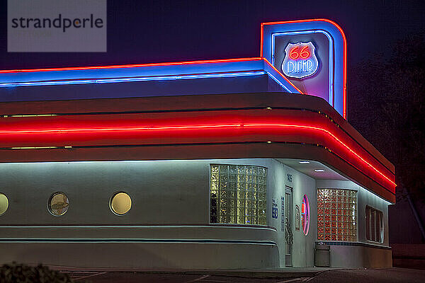 Route 66 Diner auf der Central Avenue in Albuquerque  New Mexico; Albuquerque  New Mexico; Vereinigte Staaten von Amerika