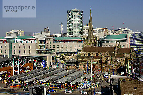 Vereinigtes Königreich  England  Birmingham Skyline Bullring Daytime.