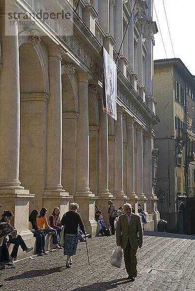 Europa  Italien  Lombardei  Bergamo Stadt Stadt Palazzo Nuovo