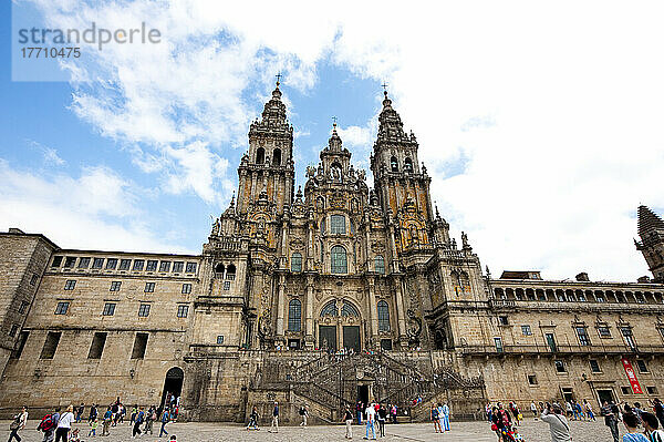 Die Kathedrale von Santiago de Compostela  Galicien  Spanien