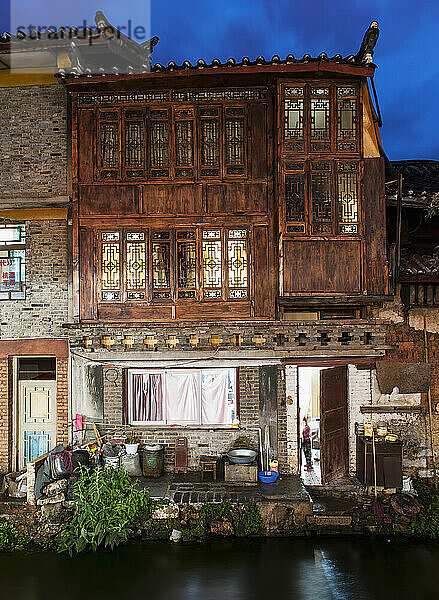 Architektur eines Gebäudes; Lijiang  Yunnan  China
