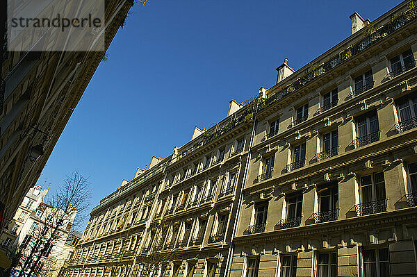 Wohngebäude im historischen Viertel des Marais; Paris  Frankreich