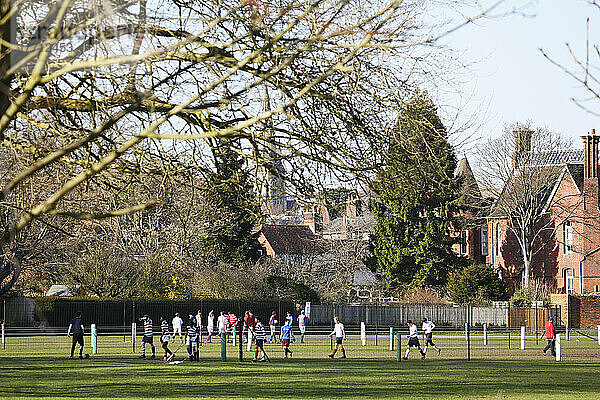Wincofo (Winchester College Football) Spiel am Winchester College; Winchester  Hampshire  England