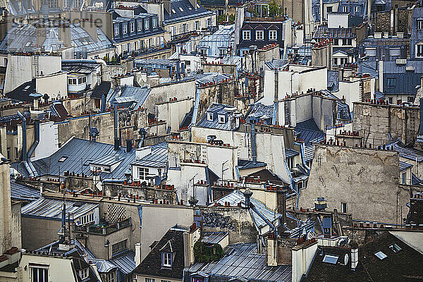 Stadtbild von Wohngebäuden; Paris  Frankreich